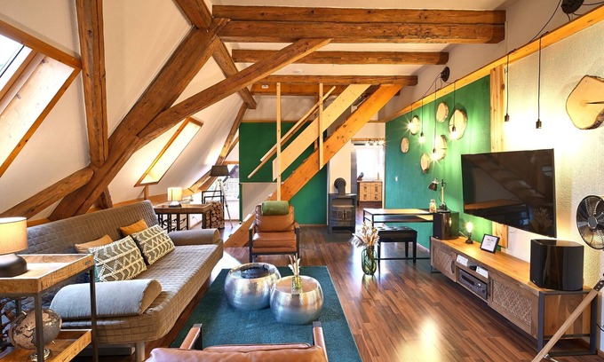 Fluorn Apartamento | Green Loft Black Forest / 120 sqm / roof balcony -- music corner