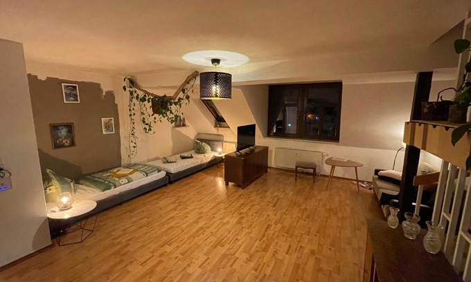 Mockern Apartamento | Großzügige Maisonette Wohnung über den Dächern Leipzigs