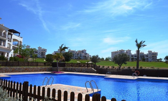 Sucina Apartamento | Apartamento en planta baja en esquina con terraza y piscina. Vistas al campo de golf y colinas