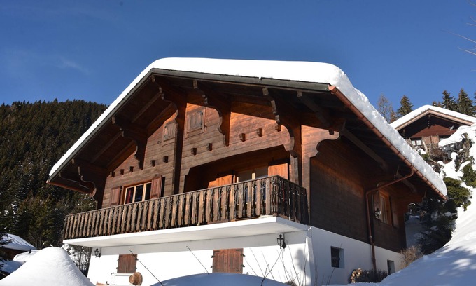 Alpe des Chaux Chalet De Esquí | Gryon Villars: Pretty wooden chalet, 4 people, magnificent view, quiet area