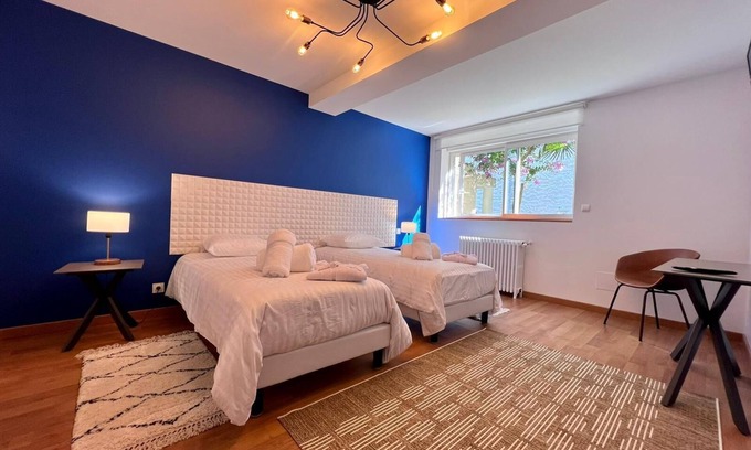 Eymet Casa | Casa de huéspedes 'La Chambre Bleue' con terraza compartida, jardín compartido y Wi-Fi