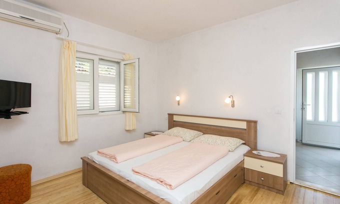 Kolocep Island Apartamento | Guest House Oreb - Apartamento de un dormitorio con terraza y vistas al mar