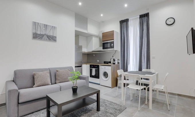 Villette Gare Apartamento | GuestReady - Precioso piso céntrico minimalista