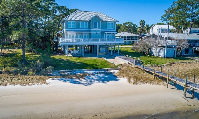 Alligator Point Casa | Angler's Paradise! 5BR Deep Water Home w/ Dock – Prime Red Snapper Season Dates Available!