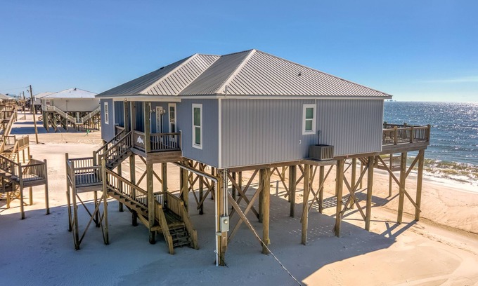 Dauphin Island Casa | Gulf Front 4/3 with stairs to the waves! Wake up on the Gulf! - Awake on the Gul