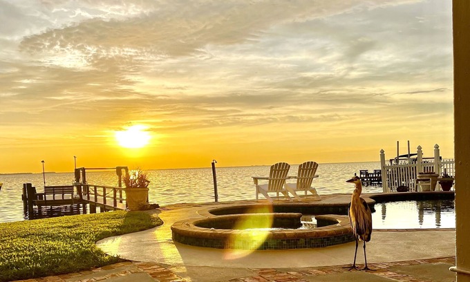 Crystal Beach Casa | Tropical Spectacular Gulf Front 6 habitaciones con piscina privada climatizada / jacuzzi