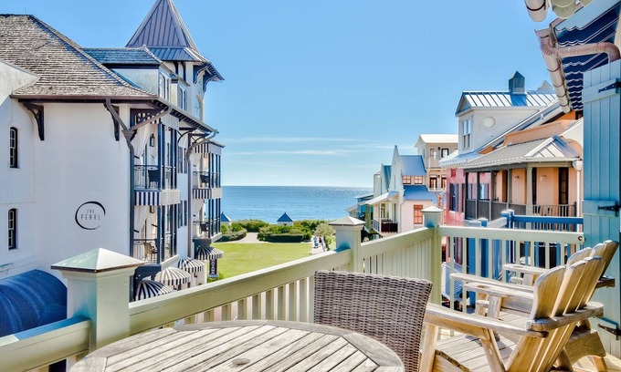 Rosemary Beach Condominio | Penthouse Rosemary en Main St, cerca de Pearl Hotel. Grandes vistas del golfo.