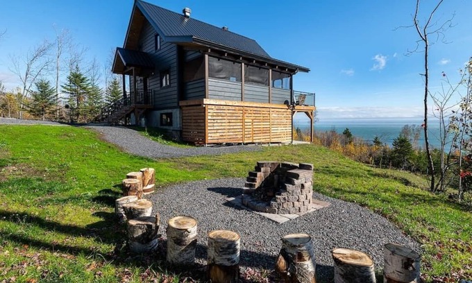 Saint-Joseph-de-la-Rive Chalet De Esquí | Hôtel à la maison - La Réserve des Éboulements