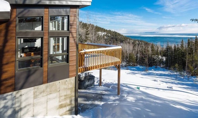 Saint Irenee Casa | Hôtel à la maison - Hublot sur le fleuve avec spa