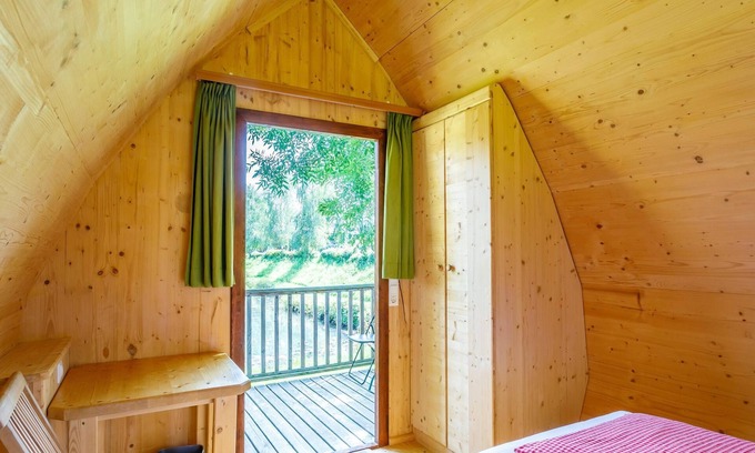 Au an der Donau Alquiler De RV | Hütte Kuckucksnest mit Terrasse & Gemeinschaftsbad - Camping & Pension Au an der Donau