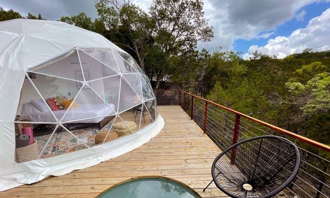 Oatmeal Casa | Habibi: Luxury Glamping in Treetop Dome + Dip Pool