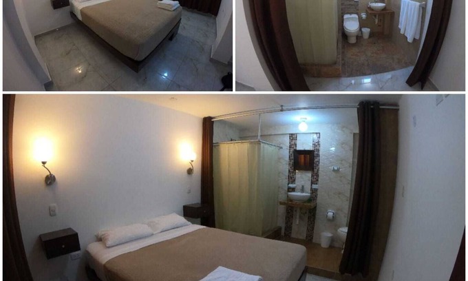 Trujillo Apartamento | Habitación con entrada independiente, baño privado y cama queen