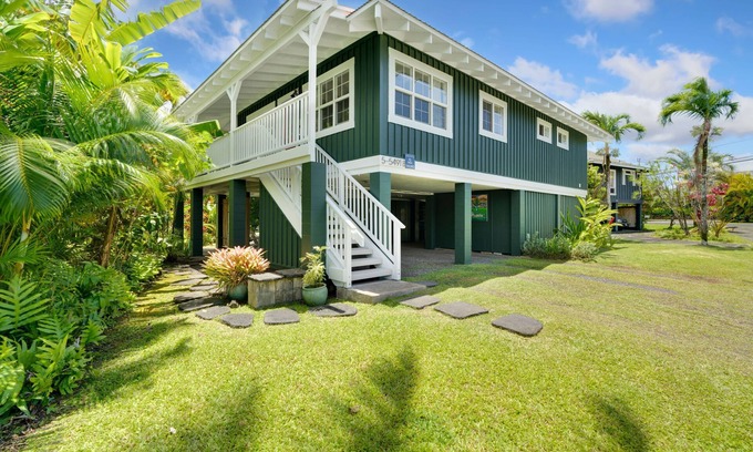 Hanalei Casa | Dulce casa Hanalei! Brillante, aireado, limpio, minutos a pie / cuadra de Hanalei Bay!