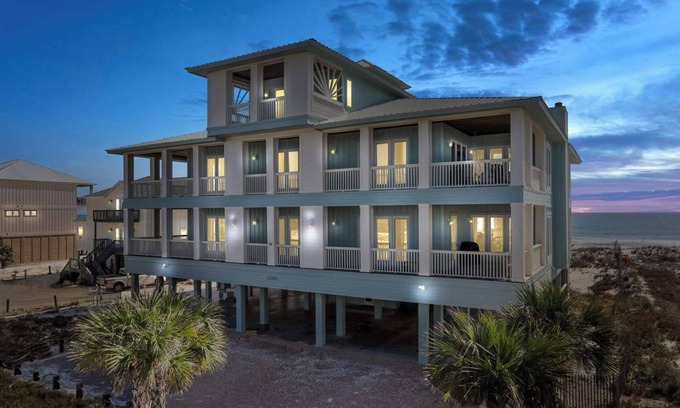 Gulf Shores Casa | Casa de boda perfecta! Piscina privada climatizada y bañera de hidromasaje Ascensor Halekai III