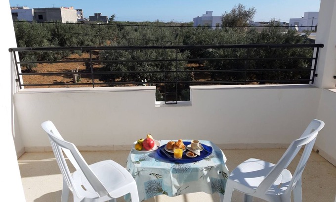 Mrezga Apartamento | Hammamet - Cerca de playas y colinas: La casa de los olivos