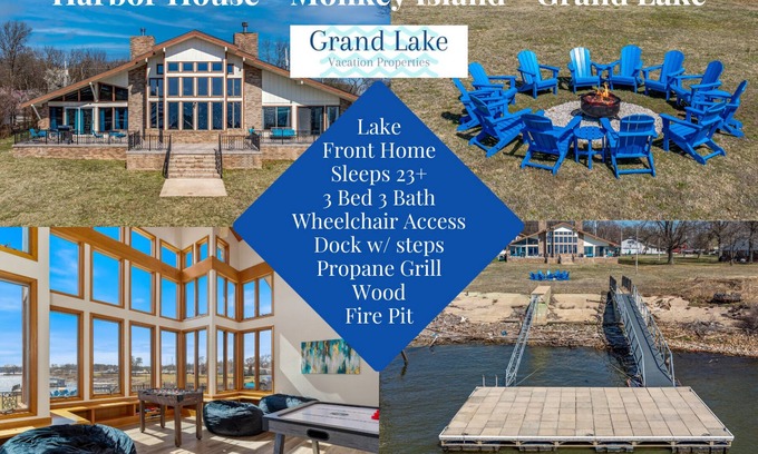 Afton Casa | Harbor House Monkey Island, 3bd/3ba, Dock, FirePit