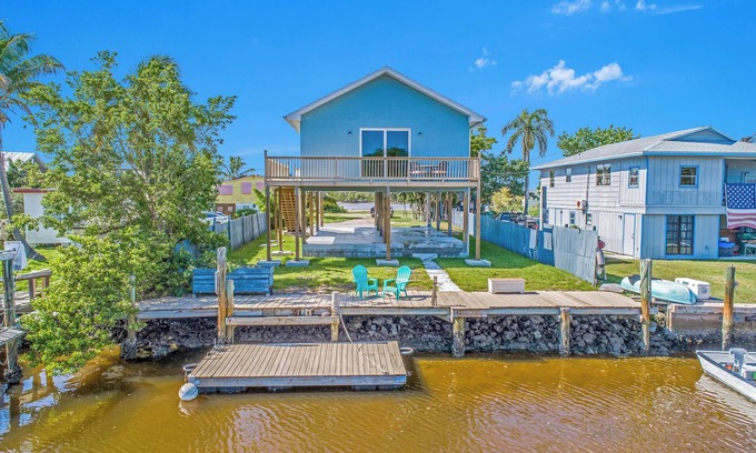 Marco Island Casa | Harbor Place Boathouse, BRAND NEW, Open, on stilts, ocean front