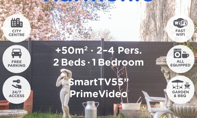 Verdun Apartamento | Harmonie - Cosy Comfy 2Beds +50m² Central FastWiFi SmartTV55" PrimeVideo BBQ