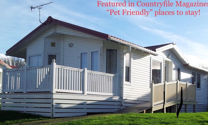 Bembridge Cabina | Harvey's Hideaway Lodge - 6Berth (Superior), Se aceptan niños y mascotas, Playa privada