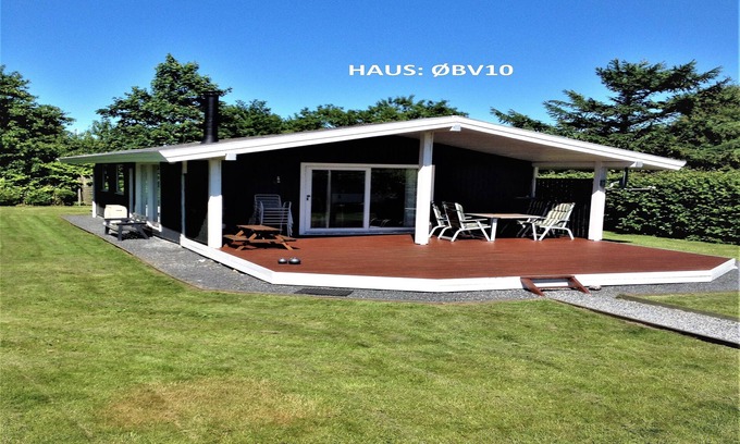 Hasmark Strand Casa | 150m playa Hasmark. Ideal para familias. Cama elástica, bicicletas. se admiten animales