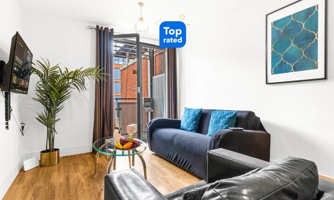 Theatreland Birmingham Apartamento | Haus City Centre 2 Bedroom Apartment l Parking l Balcony l WIFI l Smart TV l Arcadian l China Town