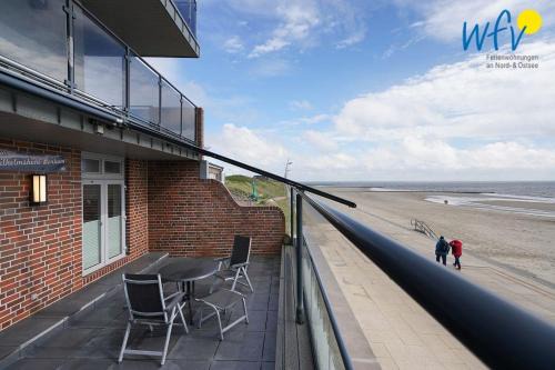 Borkum Apartamento | Haus Wilhelmshöhe Ferienwohnung Meeresblick