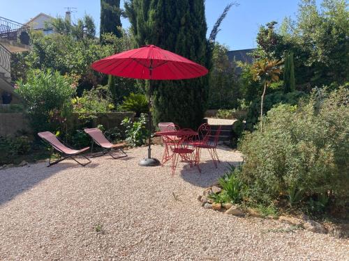 Le Mourillon Apartamento | Haut de villa avec terrasse privative jardin et parking tout près des plages