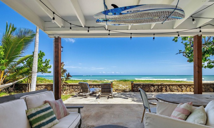 Ewa Casa | Hawaiian Beach Front Home Newly remodeled 1942 Beachfront Luxury Cottage.