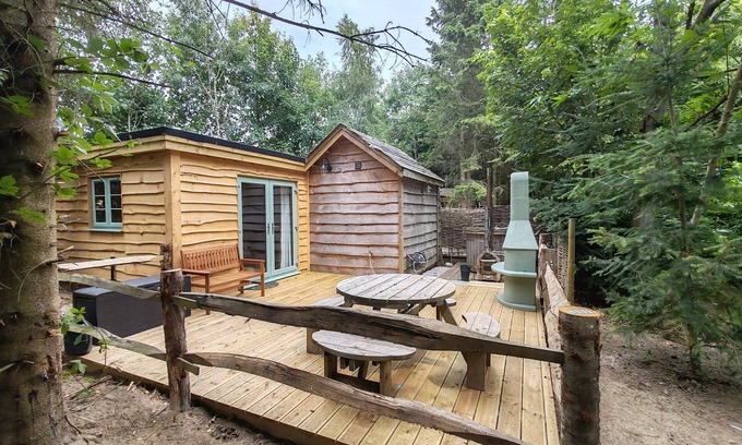 Hythe Cabina | Hayne Barn Estate - Private Estate : 6 Eco Lodges - 1 Studio