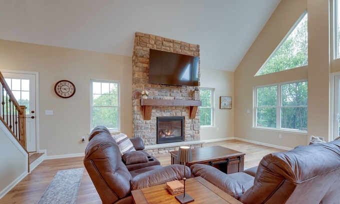 Sybertsville Casa | Hazle Township Vacation Rental w/ Patio, Fire Pit!