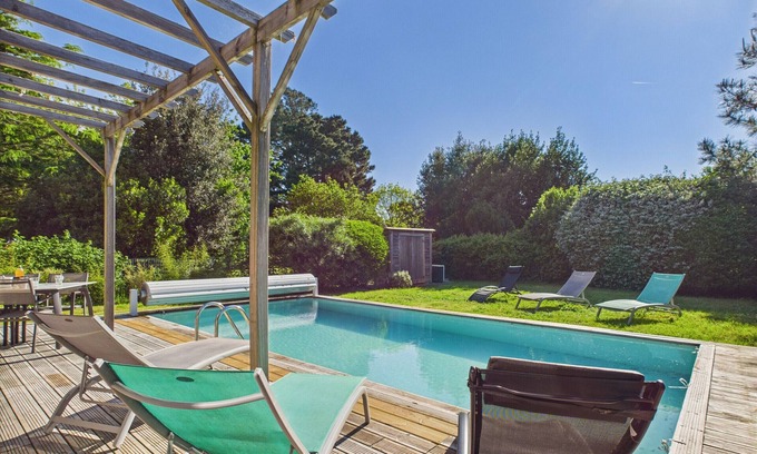 Saint-Vincent-sur-Jard Chalet De Esquí | Piscina climatizada, 750 m playa, 4 adultos - 4 niños
