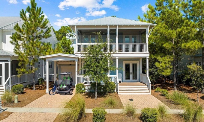 Santa Rosa Beach Casa | Heated Pool,Pickleball,Golf cart: Close to Seaside