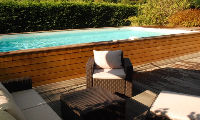 Mezos Casa | piscina climatizada, sauna, estanque, bosque a 10 minutos del océano