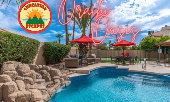 Phoenix Casa | Heated Pool & Spa~BBQ w/Propane~Putting Green~EV Outlet~Putting Green~Games~Golf