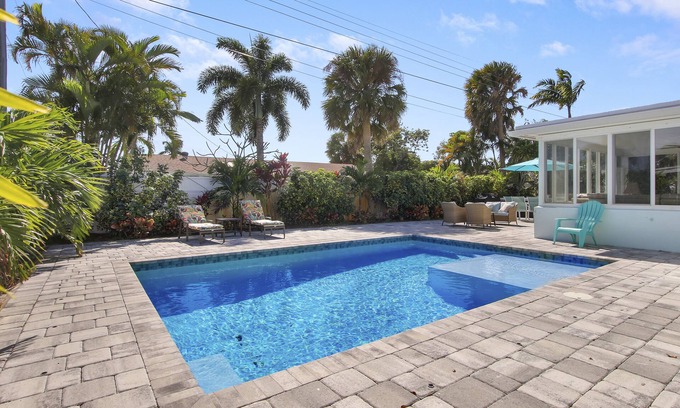 Florida North Atlantic Coast Casa | Heated salt water-pool & spa, walk to local beach, park, boat ramp, restaurants.