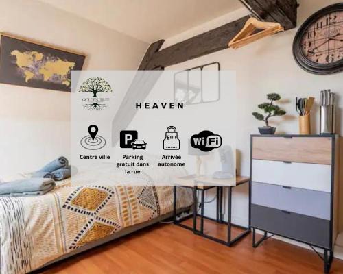 Sarrebourg Apartamento | Heaven - GOLDEN TREE - WIFI - 20 min St-Croix & Center Parcs