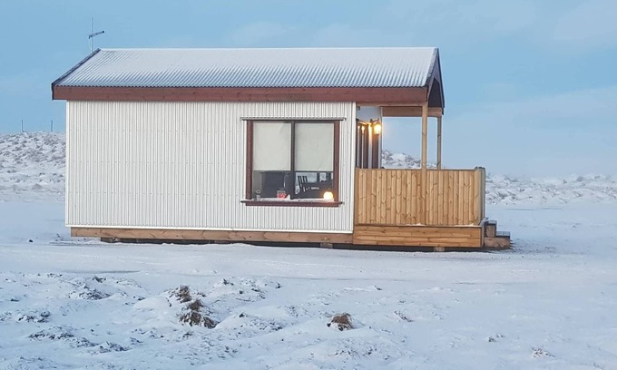 Rangarþing ytra Cabina | Volcán Hekla Cabin 3 y vista al glaciar