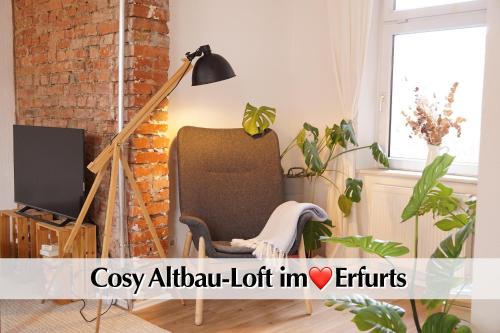 Andreasvorstadt Apartamento | Helles Altbau-Loft mit Kingsize Bett, Smart-TV, etc