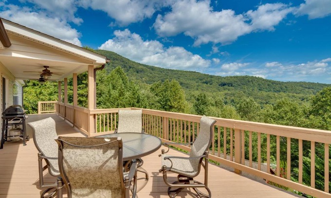 Hendersonville Casa | Hendersonville Retreat with Mtn Views and Deck!