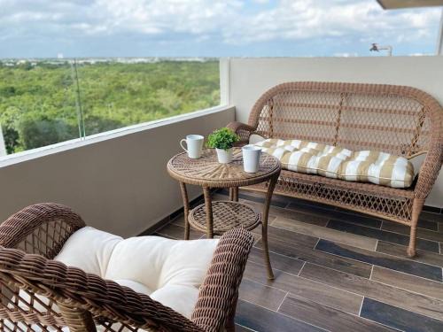 Cancún Apartamento | Hermoso Departamento 2 Recamaras con Alberca en el Roof