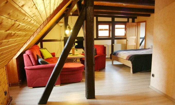 Harztor Apartamento | "Herzberg" - Pensión apartamento Tröbs en la gema del sur de Harz