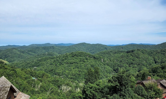 Wolf Laurel Cabina | HIDDEN CHALET GEM IN BLUE RIDGE MOUNTAINS,PETS.HOTTUB 4500 ELEVATION SKING OPEN