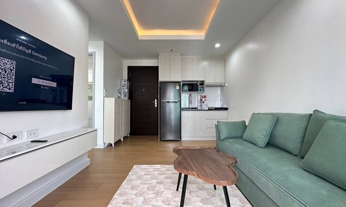 Makkasan Apartamento | High Floor 1-bedroom apartment with AC, WiFi, fitness room in Thonglor, Bangkok