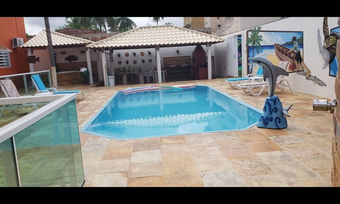 Sao Jose da Coroa Grande Casa | Casa de alto lujo, piscina, sauna, mini cancha de fútbol, ​​sala de juegos, 5QT