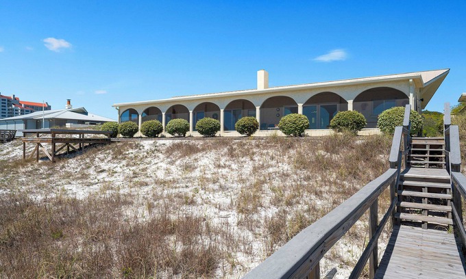 Four Mile Village Casa | High Point South - Beachfront Home with Ocean Views, Spacious Deck & Fireplace