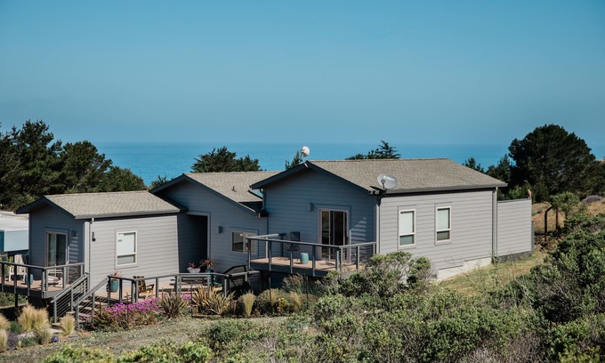 Manchester Casa | ¡El mejor valorado! Costa de Mendocino Lujosa casa-océano / colinas / vistas pastorales