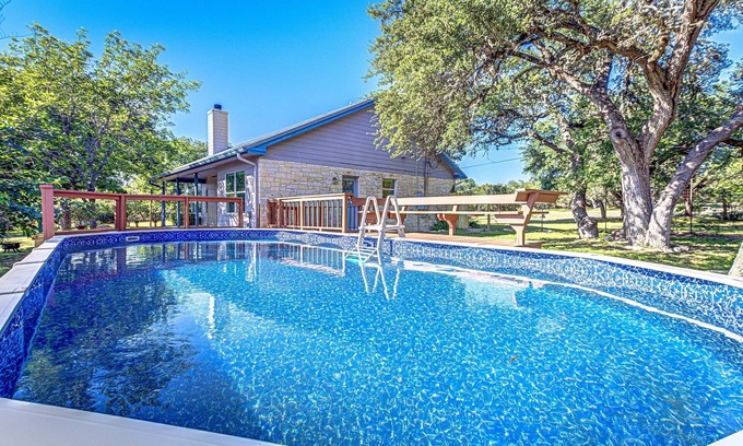Austin Casa | Hill country compound! Two 4 BDRM Homes with Pools On 8 Acres Riverfront