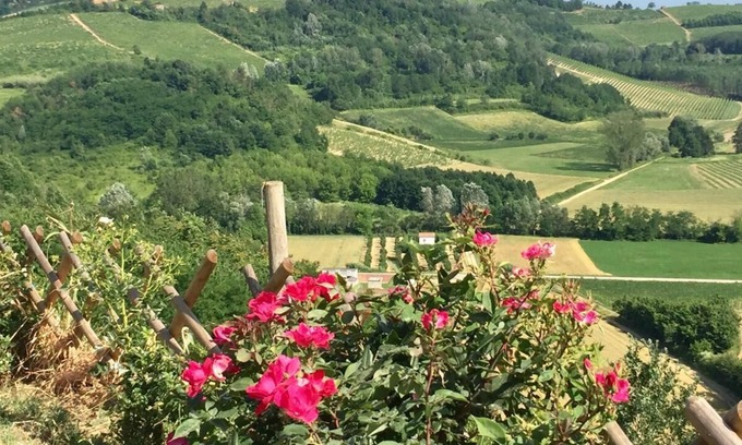 Castelnuovo Belbo Villa | Villa en la ladera con fantásticas vistas al campo Región de Nizza Monferrato