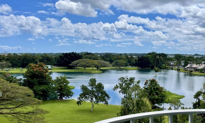 Hilo Condominio | Hilo Lagoon Centre 814 2 King BR 2BA AC Ocean View