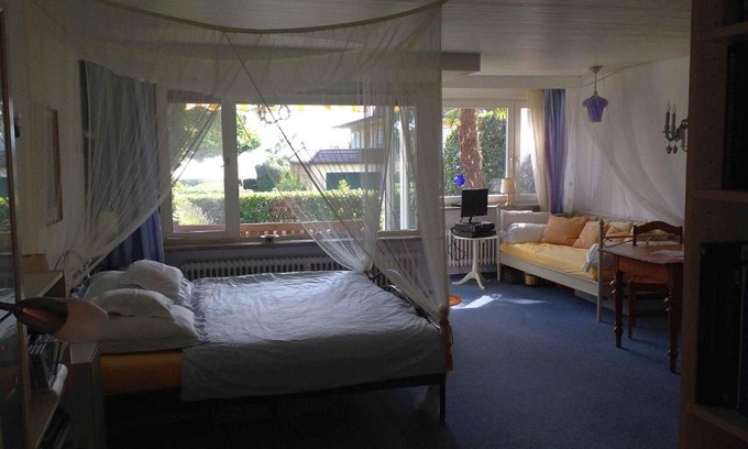 Langenargen Apartamento | Himmelbett mit Seeblick